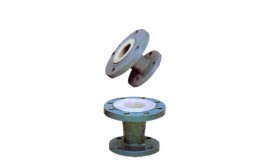 異徑管帶法蘭內襯PTFE(F4)或ETFE(F4)